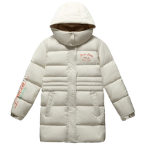 FILA childrens clothing childrens down jacket 2024 winter new style womens and older childrens medium and long FILA technology jacket