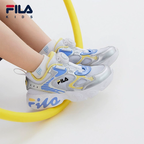 Fila fila Детская обувь Artist Artaual Shoes 2024 Lummer Style Little Boys and Girls Boa Retro Roode обувь