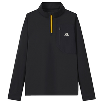 FILA childrens clothing childrens long-sleeved tops 2024 autumn and winter new style medium and large childrens half-cardigan tops boys T-shirts