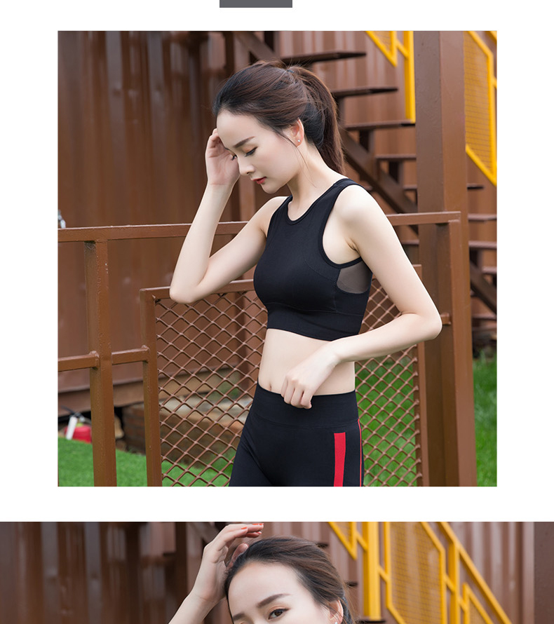 Áo ngực thể thao chống sốc cho phụ nữ chạy thể dục áo ngực làm đẹp trở lại khâu sợi thu thập không có vòng thép đồ lót yoga kiểu mùa hè ao nguc the thao