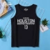 Simpson mùa hè áo cotton thương hiệu áo thun không tay nam sinh viên bóng rổ thể thao thể thao đáy quần áo bãi biển - Áo vest cotton áo vest trung niên Áo vest cotton