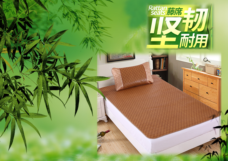 ghế mây đôi giường mat 1.8m 90cm con ghế trên 1,5 lần 1,2 / 0.9x1.9 m sinh viên độc thân - Thảm mùa hè nệm nước cho người bệnh