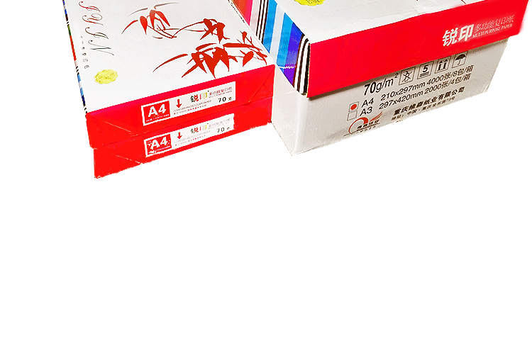 Giấy nháp hai mặt sắc nét Aa4 bột gỗ nguyên chất không thẻ văn phòng in giấy trắng 70g gram 500 8 hộp đầy đủ giấy ford văn phòng	