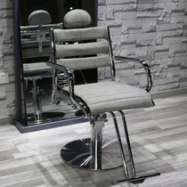 New product recommended Yalong hot sale New Japanese high-end hair salon special beauty haircut gray stainless steel chassis chair