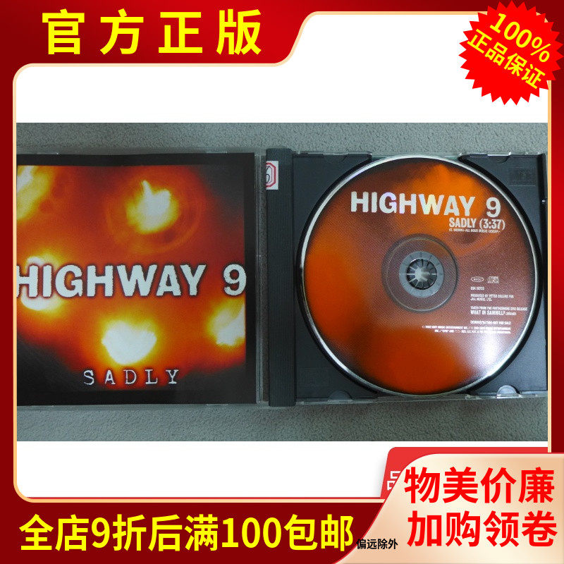 Genuine CD Rice Version Pop Rock Light Folk Song Highway 9 SADLY Single EP
