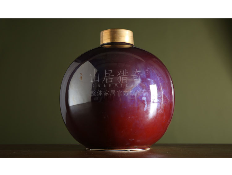 Variable red porcelain vase furnishing articles I and contracted home sitting room art flower arranging flowers, small ball bottle expressions using