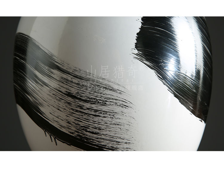 I Chinese ink painting ceramic vase fashion contracted sitting room ark adornment furnishing articles pottery flower arranging flowers