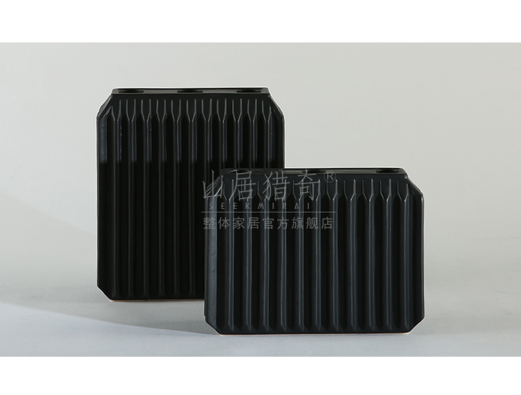 I and contracted, black and white square vertical stripes receptacle example room sitting room soft outfit flat flower arranging flowers exchanger with the ceramics vase