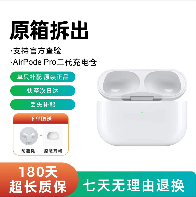 Apple Airpods Pro моноподовая наушница с дополнительной левой коробочкой и правым наушником, 1223344 поколение зарядного отделения