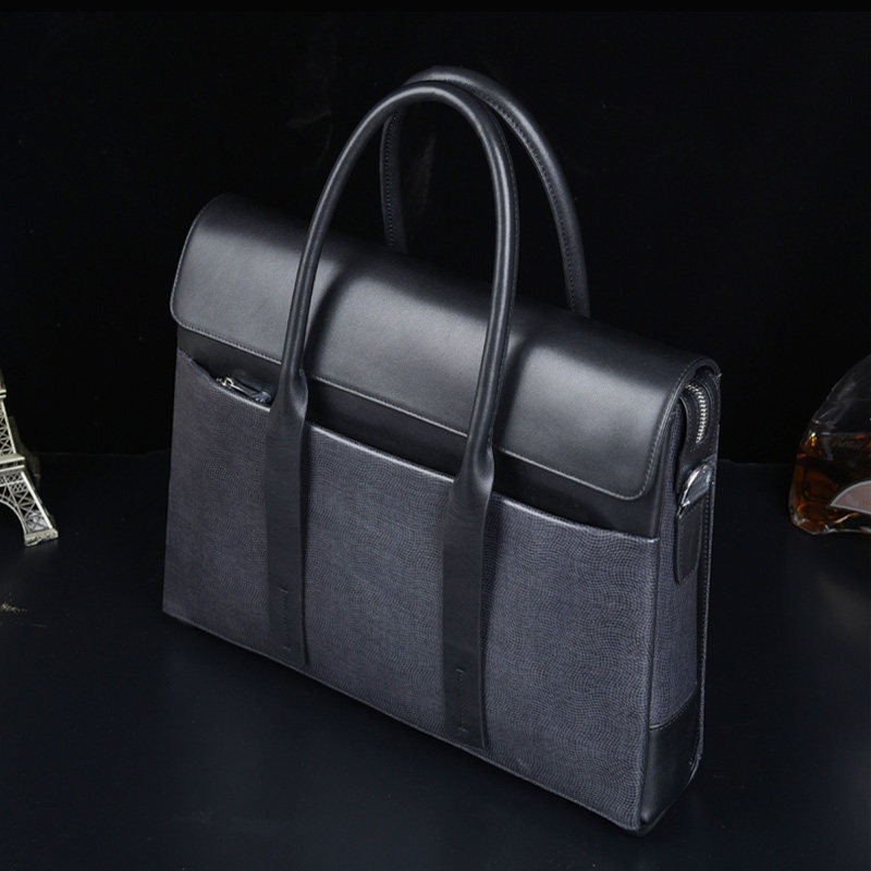(Special Cabinet Identical) handbag men's bag briefcase men's business leather bag men's leather cross section leisure business bag