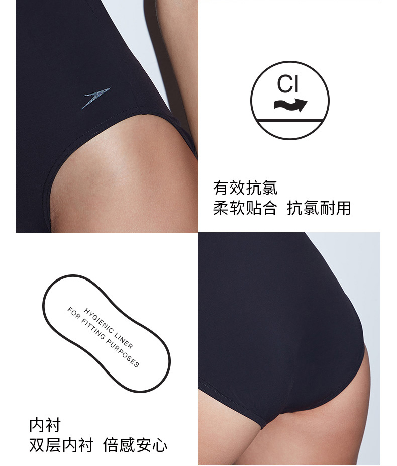 Tỷ lệ tốc độ / tốc độ Tao Little váy đen loạt áo tắm nữ một mảnh Đảo kỳ nghỉ áo tắm nữ chống clo mỏng - Bộ đồ bơi One Piece bikini một mảnh khoét eo
