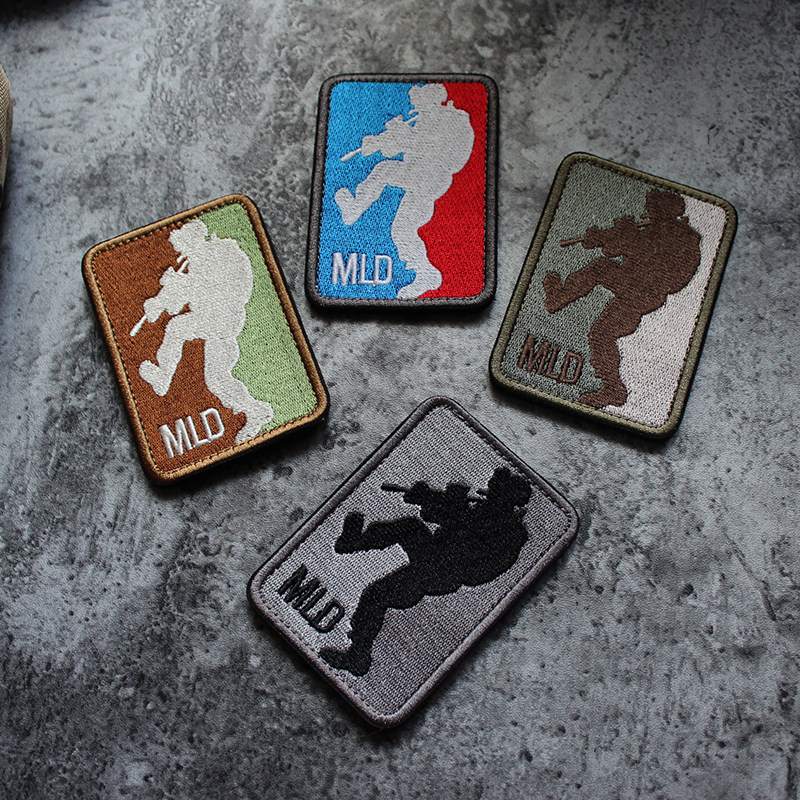 MLD check water meter alliance broke into the embroidered badge tactical Velcro chapter backpack sticker role-playing cloth sticker - Taobao