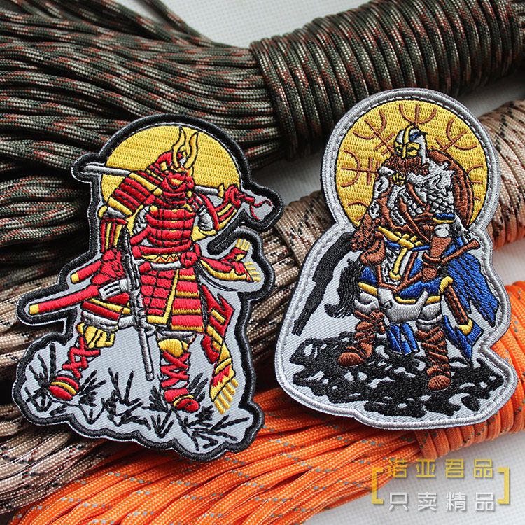 Japanese samurai SAMURAI morale chapter Velcro Tactical vikings embroidery patch armband