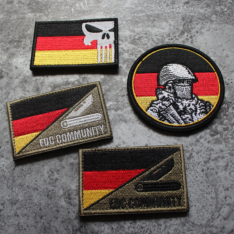 POLIZIE Rainbow Six German Flag Embroidered Velcro Armband Morale Badge GSG9 German Federal Badge