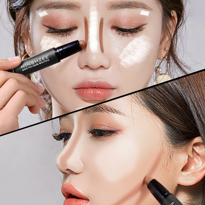 Repairing pen highlight shadow natural three-dimensional slimming repairing stick counter brand concealer double-head dual-use repair