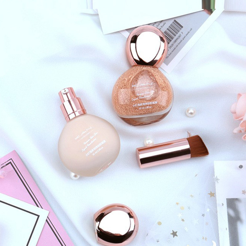 (Send Brush) Bubble Liquid Foundation Yellow Skin Lightweight Covering Oil Control Long-lasting Moisturizing Without Makeup Official
