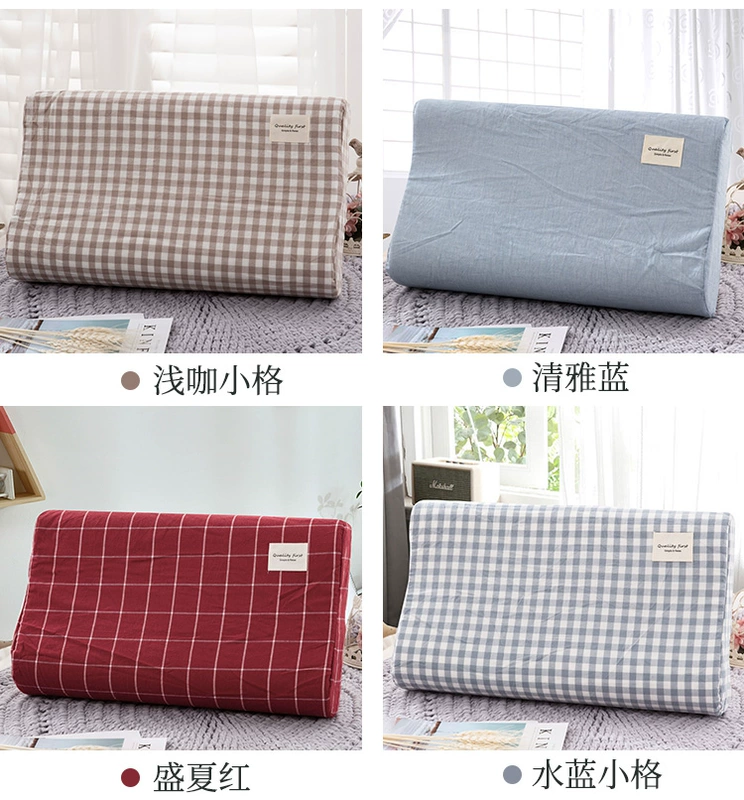 Vỏ gối bằng vải cotton trẻ em 50x30 gối nhớ gối 40x60 gối cao su cho bé 44x27 nhỏ 6 - Gối trường hợp