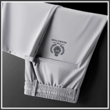 Мужские шелковые летние тонкие штаны, эластичные быстросохнущие спортивные сандалии, свободный прямой крой