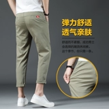 Шелковые хлопковые тонкие трендовые универсальные штаны