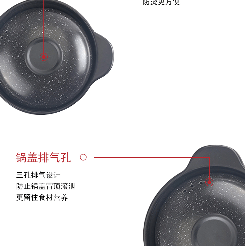 Unknown impression black sand pot stew high - temperature household gas flame soup ceramic casserole large capacity