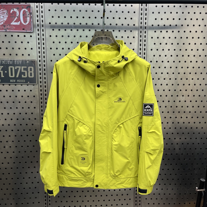 2026 Spring/Summer New Men's Hooded Jacket Fashion Trend Loose Casual Windbreaker Men's Top