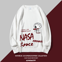 Sanubys joint NASA necropolis ins2022 spring new lovers fit round collar slim fit loose jacket