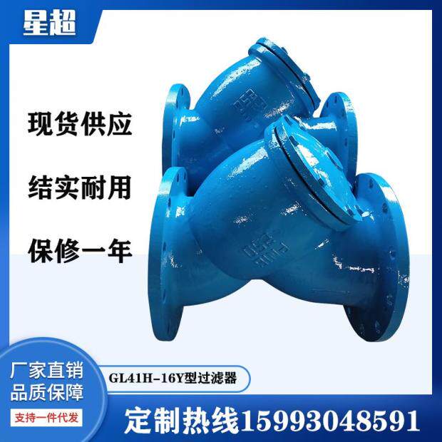 Cast Iron Y-Filter GL41H-16 Water and Oil Filter DN50 DN80 DN100 Manufacturer Direct Sale