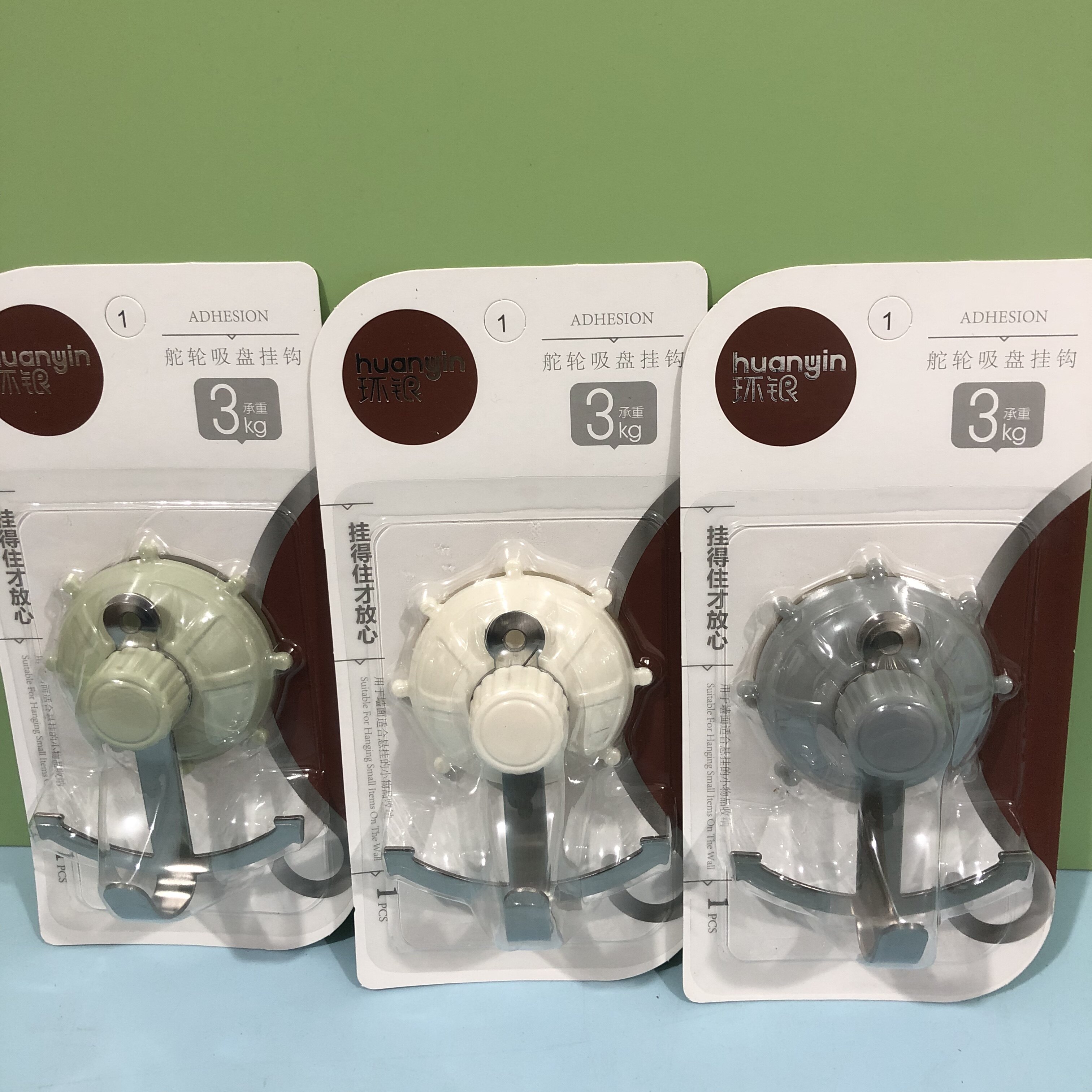 Ring silver adhesive hook HY0921 large number stainless steel hook boat rudder suction cup hanging adhesive hook powerful free to punch full 39-Taobao