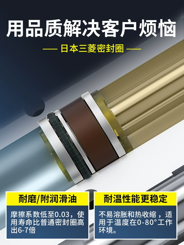 ký hiệu xi lanh khí nén Xi lanh ba trục MGPM có thanh dẫn hướng 25*20-50/40×16/12/100/32/63/80-30-35Z xy lanh khí nén airtac điều khiển xi lanh khí nén