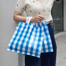 ins grid children clothing womens clothing clothing store plastic gift shopping package hand bags brief little fresher custom