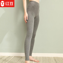 Red bean ladies warm pants autumn and winter womens double warm autumn pants double warm single pants