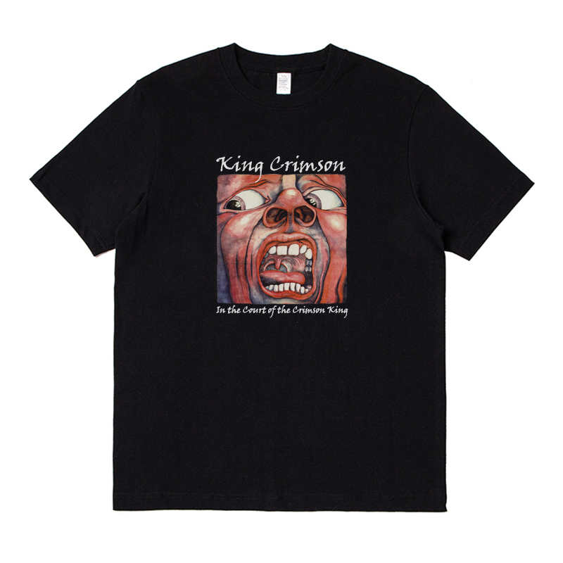 King Crimson Future Science Alliance Short-Sleeved Printed Tee Pure Cotton T-Shirt