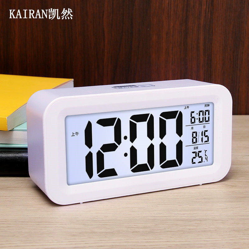 Alarm clock 2021 new student-specific bed intelligent alarm Children's digital desktop electronic mute clock luminous