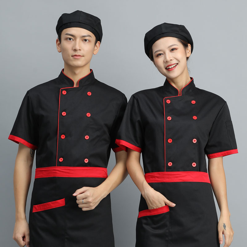 Chefs serving short sleeves Summer thin Hotel Hotel Restaurant Catering Chefs Serving Long Sleeves Kitchen Clothing for men and women