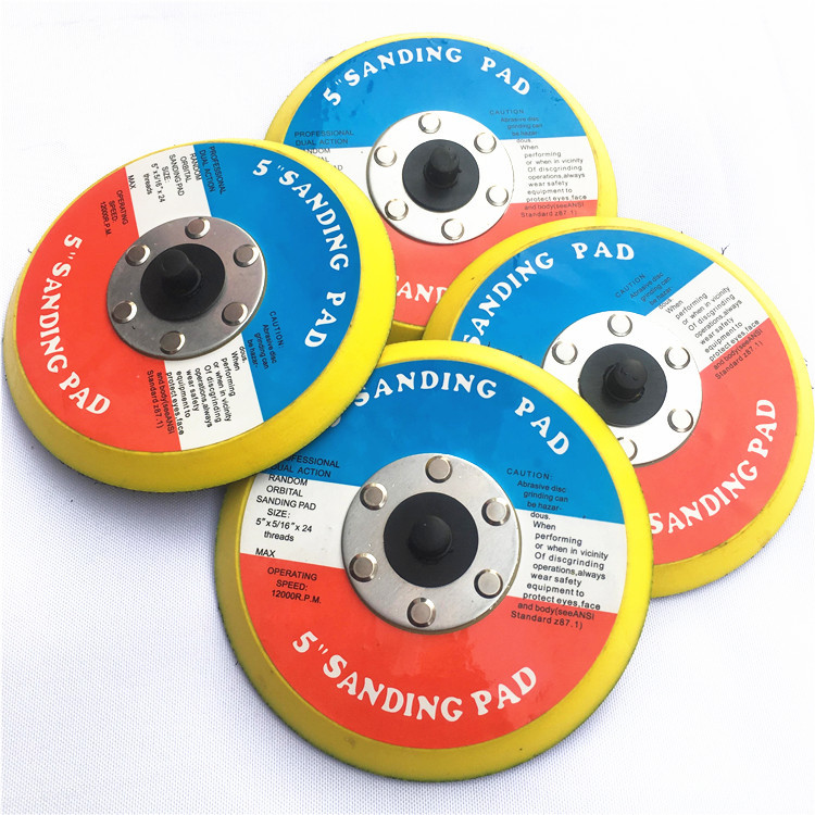 5-inch flocking-in-tray polished polishing with adhesive disc machine suction cup flat chassis disc sand adhesive disc pneumatic adhesive disc