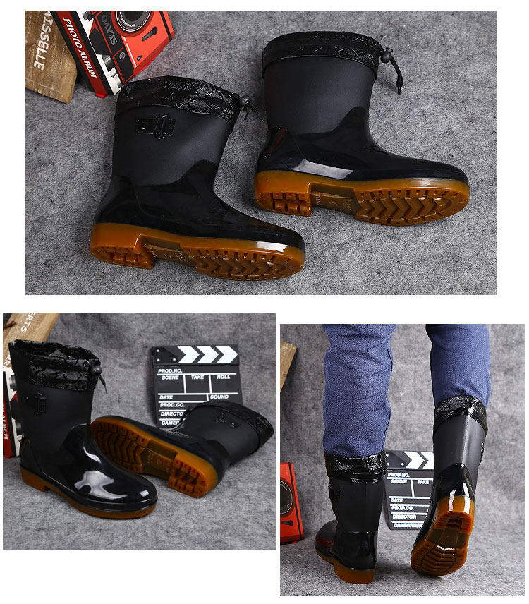 Chaussures - bottes caoutchouc homme pour hiver - semelle tendon - Ref 961254 Image 24