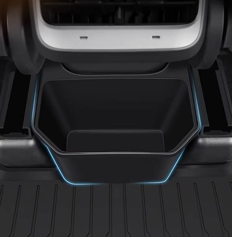 Suitable for Tesla Model Y Rear Storage Box Storage Box New Version Car Trash Can Modification Factory Accessories