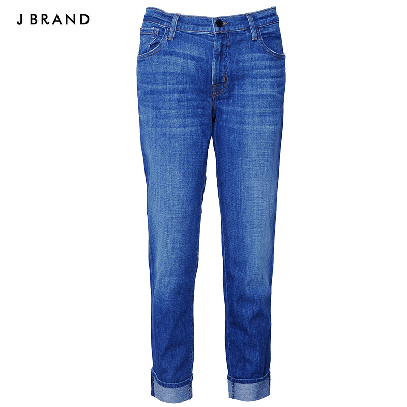 JBRAND châu Âu và quần âu Mỹ thương hiệu thời trang quần jean thương hiệu thương hiệu của phụ nữ eo cao cấp giấy phép mỏng thương hiệu