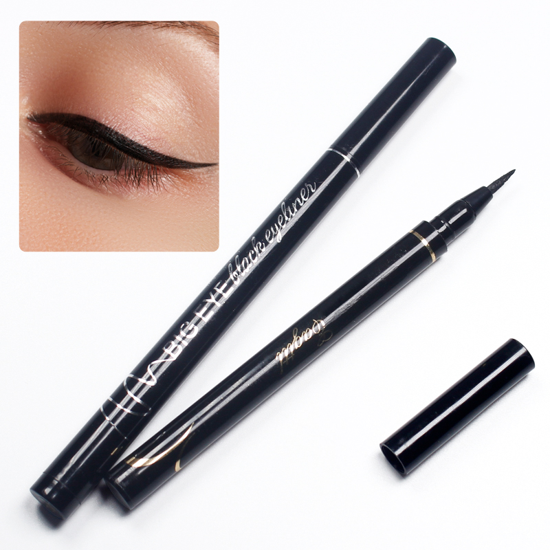 Special lazy makeup eyeliner waterproof and anti-smudge black hard and soft head ladies net red makeup is not easy to fade