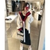 Zhang Beibei ibell 2018 mùa đông mới cô gái áo len cổ điển hoang dã bf gió lỏng áo len