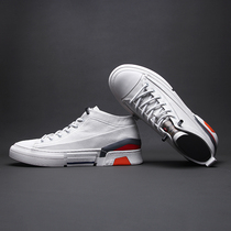 European station 2020 spring and autumn new high-top shoes fashion England Chelsea short boots breathable all-match white shoes men