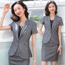 Office worker white-collar work suit suit suit womens summer new two-piece dress OL professional attire capable temperament