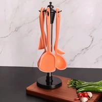 Апельсиновая лопаточка+жаркая+большая суп -ложка+рисовая ложка+маленькая ложка (без утечки в складе)+полка
