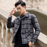 Двусторонное демисезонное пальто, шерстяная короткая кашемировая куртка