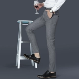 Штаны, мужской черный пиджак классического кроя для отдыха, облегающий крой