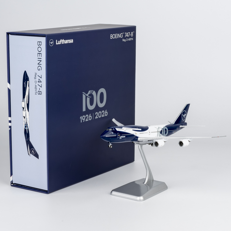 Lufthansa Boeing 747-8 Aircraft Model 100Th Anniversary Painted 1:400 Alloy Collectible Ornament 78045