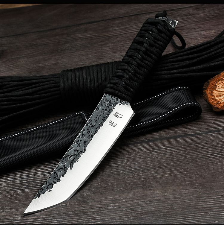 Sói con dao tự vệ vũ khí lạnh dao tritium dao kiếm cầm tay rèn dao nhỏ dao sắc bén dao thẳng có độ cứng cao - Công cụ Knift / công cụ đa mục đích