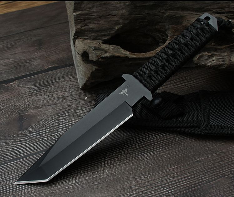 Wolverine Dao ngoài trời Dao bỏ túi quân đội Dao có cạnh Dao cầm tay sắc bén Độ cứng cao Dao thẳng Trường sống còn dao quân sự - Công cụ Knift / công cụ đa mục đích