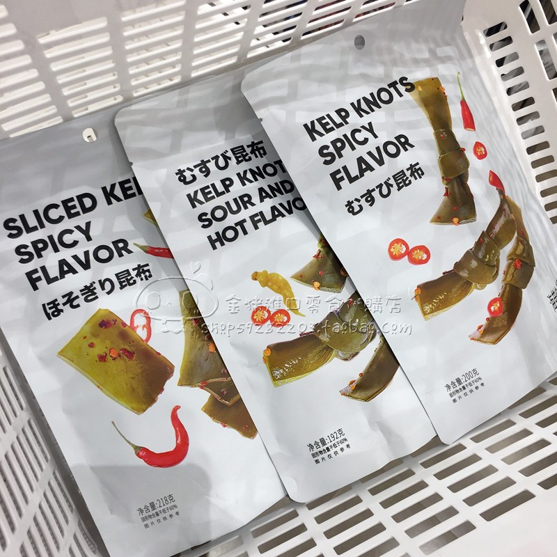 The fine miniso domestic sea belt with spicy taste 175 grams of flavored ready - to - eat sea belt