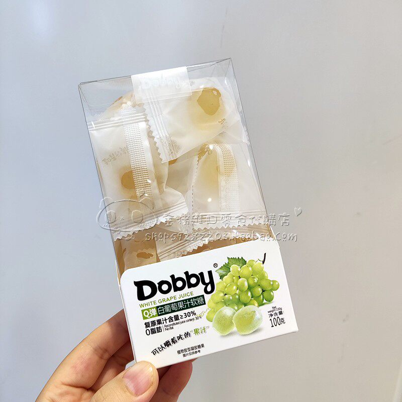 Famous product minisoDobby Duobi white grape juice jelly candy children's zero food 100g